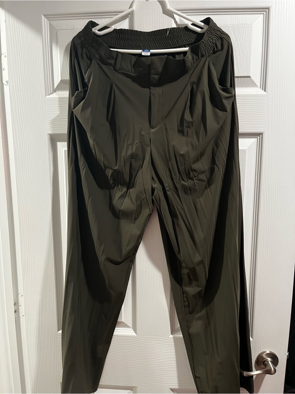 Old Navy Women Dark Olive Stretch Chinos